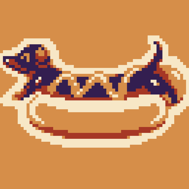 pipipipixel's tweet photo. So I've been involved in a very personal project. 
I volunteer at a dog santuary and recently they've been thinking about opening a store to sell merch.
I had to help in some way😅
I used the #nintendosupergameboy from @LospecOfficial 

Who's your fav? 

#pixelart #dogs #aseprite https://t.co/zEA4rhmMag