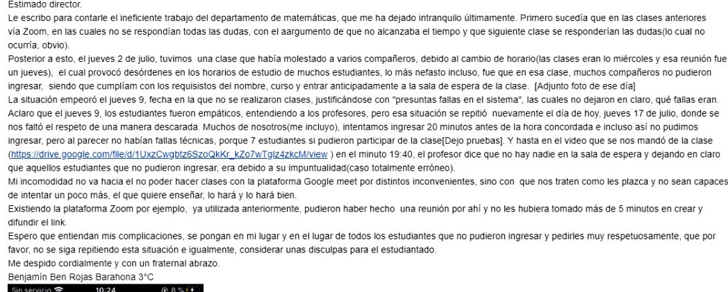 benjaminrojas_b's tweet photo. @evelynmatthei @Muni_provi @Mineduc Hablemos de cómo los profesores de matemáticas del liceo José Victorino Lastarria, hacen una clase con 7 alumnos, excluyendo aproximadamente a 250 alumnos. https://t.co/Ubw1Q3qBwo Les invito a ver el minuto 19:40 y el 55:00.. https://t.co/qPTzBpICQR