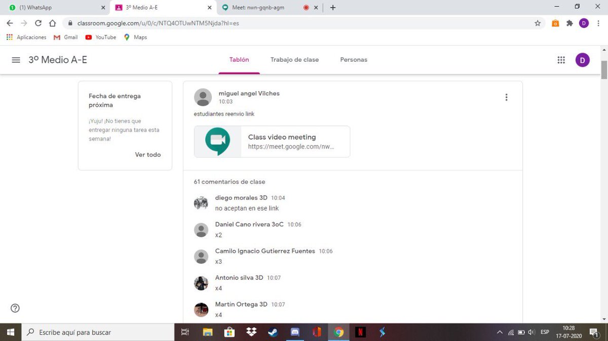benjaminrojas_b's tweet photo. @evelynmatthei @Muni_provi @Mineduc Hablemos de cómo los profesores de matemáticas del liceo José Victorino Lastarria, hacen una clase con 7 alumnos, excluyendo aproximadamente a 250 alumnos. https://t.co/Ubw1Q3qBwo Les invito a ver el minuto 19:40 y el 55:00.. https://t.co/qPTzBpICQR