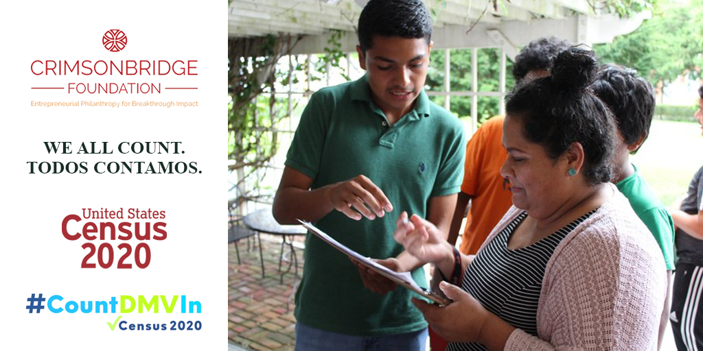 CrimsonbridgeDC's tweet image. #Census2020 will impact communities for the next ten years! Shout out to community partners @Ayuda_DMV, @THELAYC, @IdentityYouthMD, @LibertysPromise, and @MarysCenter working to #CountDMVIn! #TodosContamos 

 #FeatureFriday