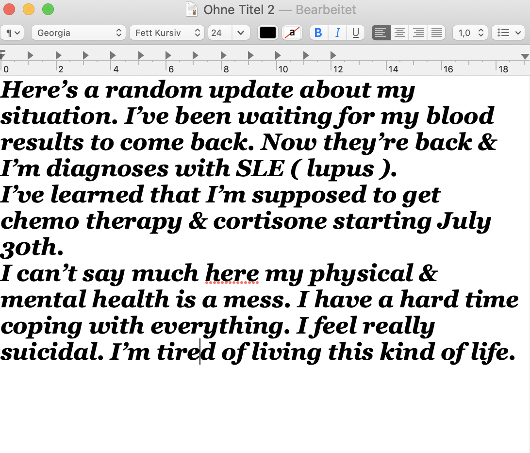 xnot_alonex's tweet photo. Hi
#320changedirection #ptsd #cptsd #MentalHealthAwareness #makechesterproud #fuckdepression #lpfamily #depression #csa #suicide #suicidal #edfam #lupus #sle #lupuswarrior #personal #mentalhealth #eatingdisorder #chemotherapy #fuckcancer #findacure https://t.co/sNcobIkPu3