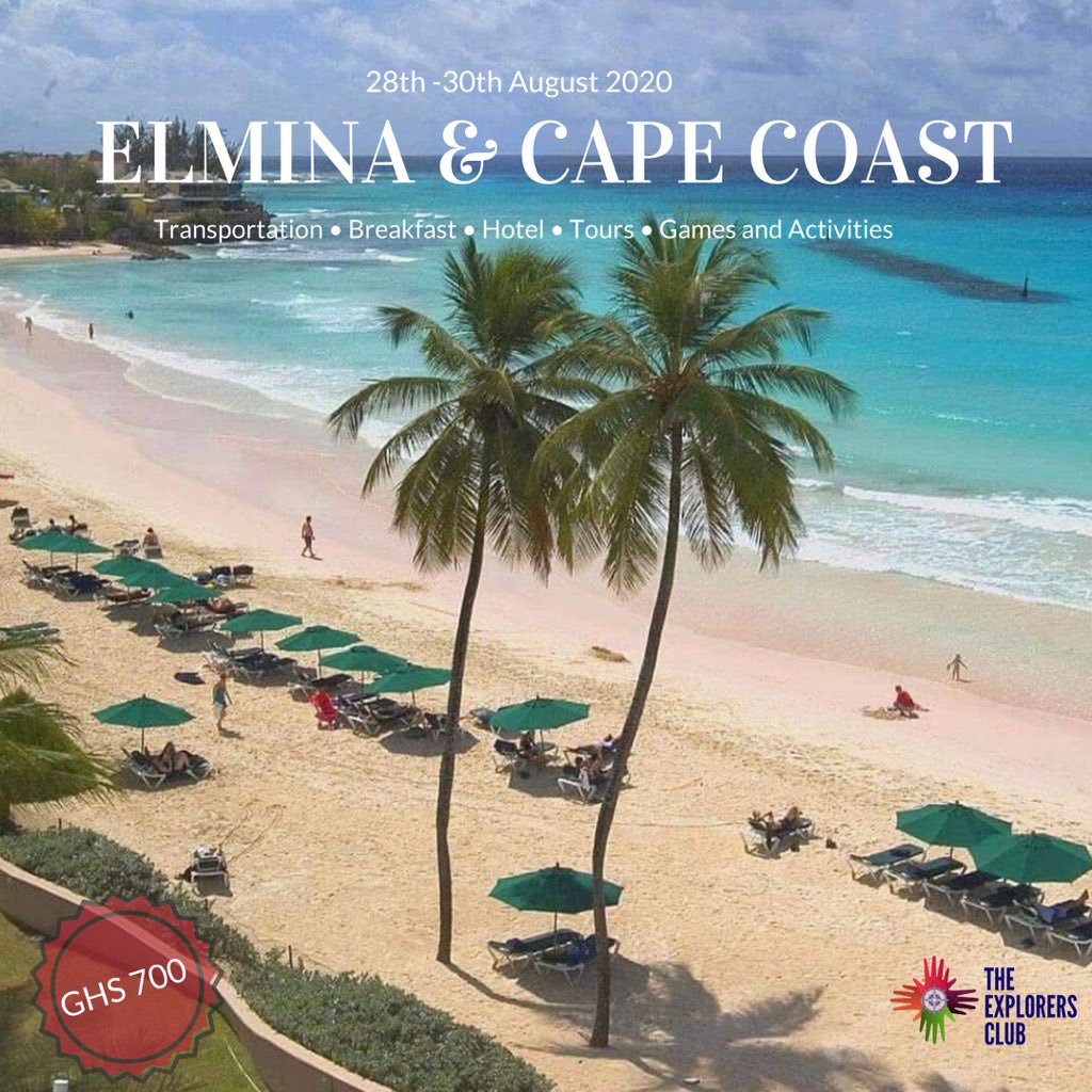 theexplorersint's tweet photo. The package goes for GHS700 & covers but not limited to:
• Hotel
• Breakfast
• All Tours + Entry Fees
• Games and Activities
• Roundtrip Bus from Accra
• Community Development Engagement
Register:https://t.co/RafrplRHHI
#Ghana #VisitElmina #TourGhana #TheExplorersClub https://t.co/aSCGta4Erv