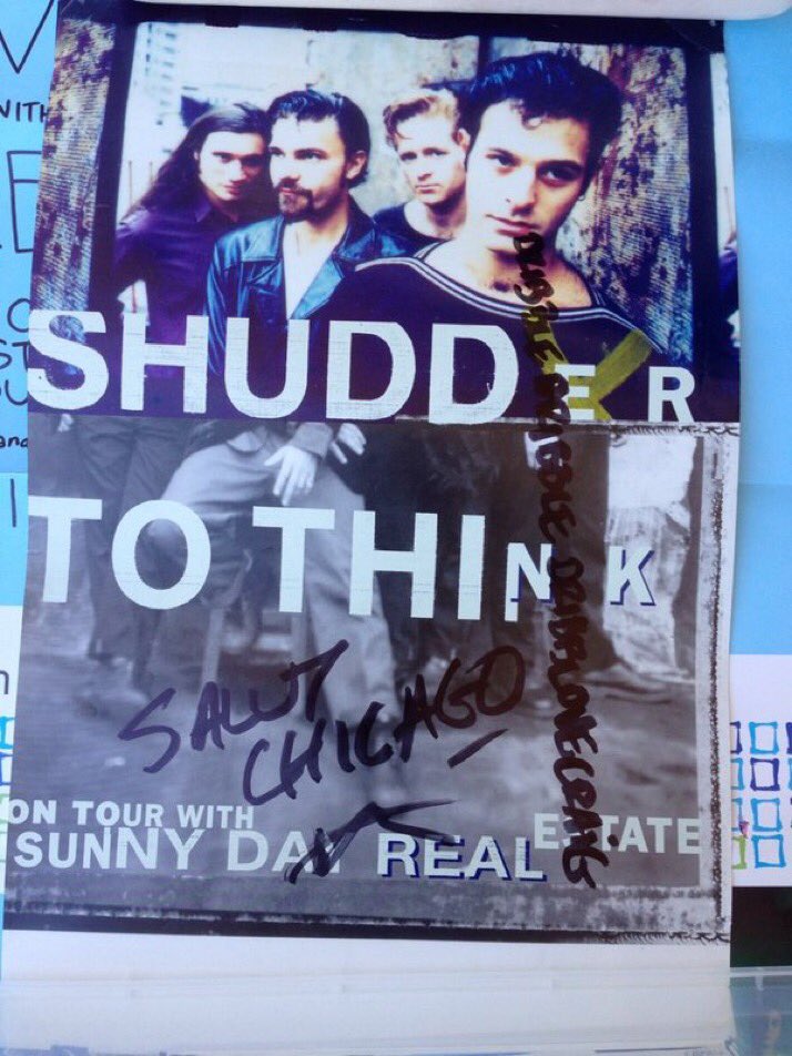washedupemo's tweet photo. Chicago show flyers from a long time ago. #shuddertothink #sunnydayrealestate #thedelta72 #sparkmarker #capnjazz #joanofarc #califone #firesidebowl #chicago (via Alan Tarkowski) https://t.co/dhwru4FNYB