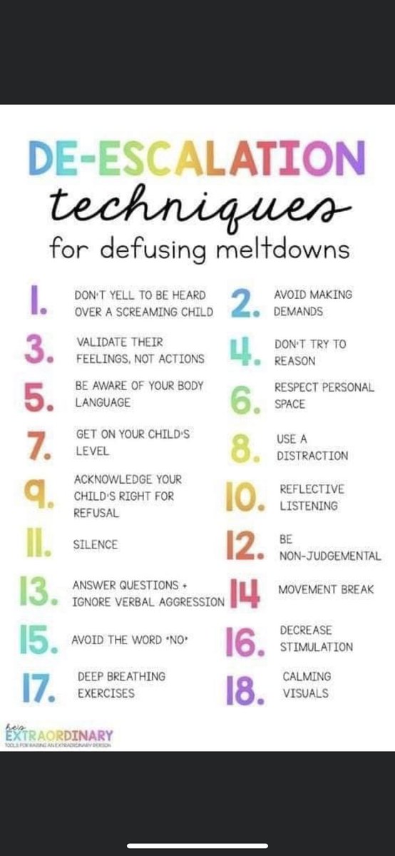 Southern_Cro1's tweet photo. Some great tips for helping a child in a Crisis #semh #believeinsuccess #deescalating #meltdowns https://t.co/kegyGMkMoy