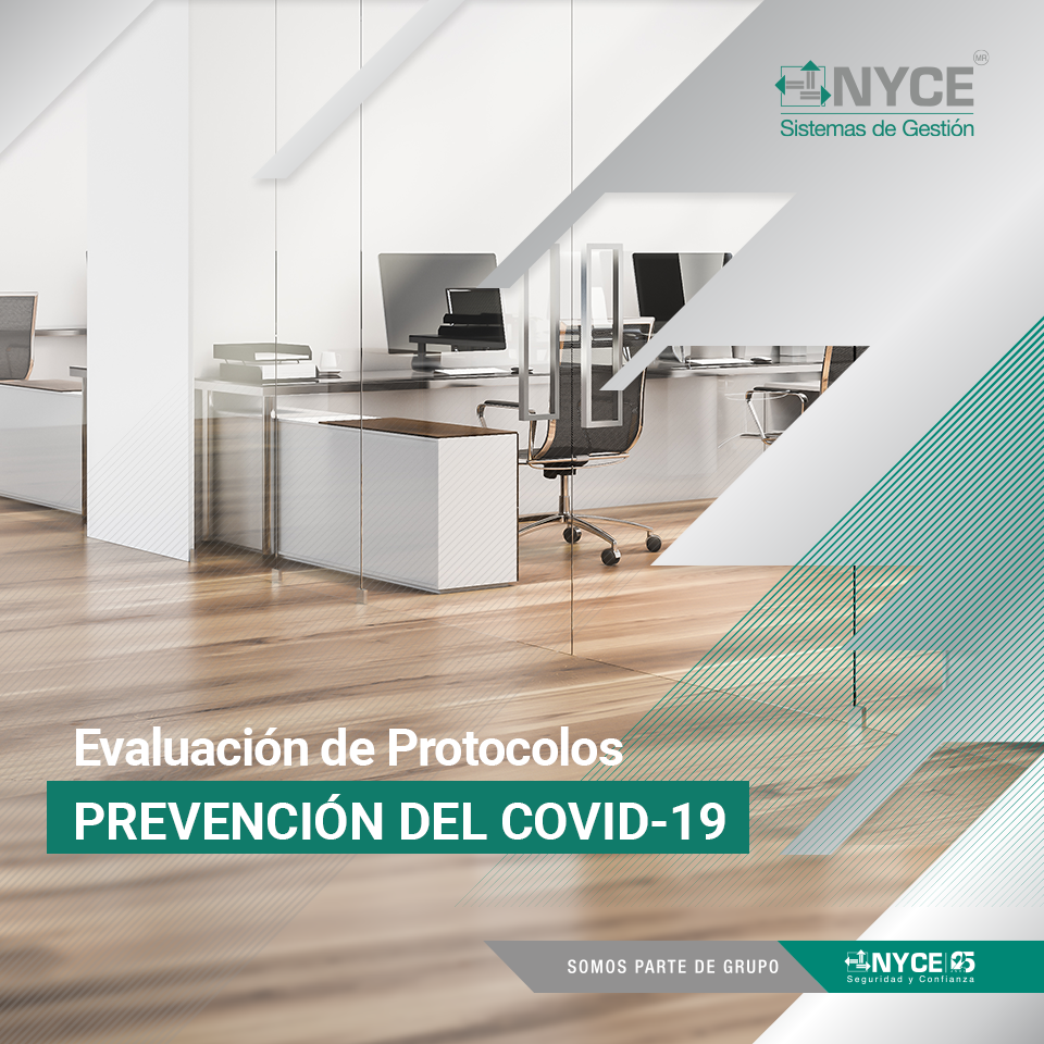 NYCE_MX's tweet photo. Retoma con #Seguridad y #Confianza las actividades de tu negocio con NYCE Sistemas de Gestión.
Te compartimos los detalles de nuestro Servicio de Evaluación de Protocolos para la Prevención del COVID-19.
Más información en el #BlogNYCE: https://t.co/CqdKc8JYop https://t.co/HNDYXkjfOV