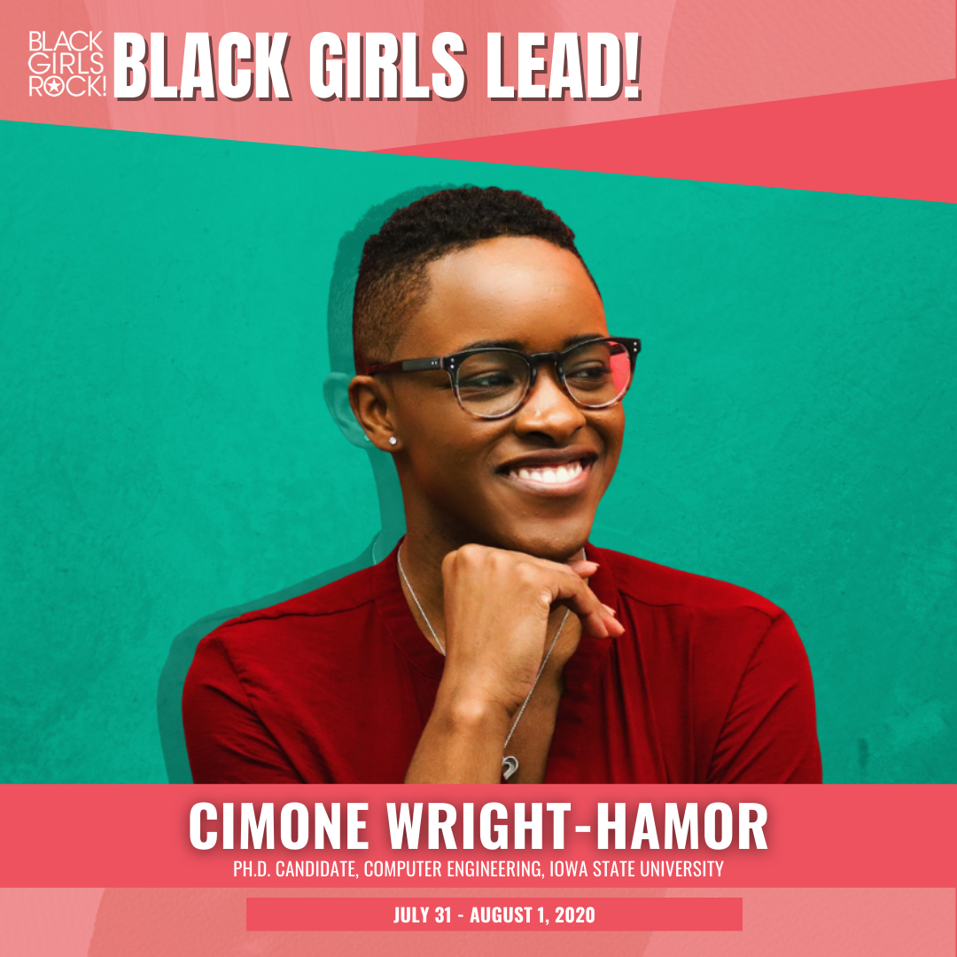 BLACKGIRLSROCK's tweet photo. BGL 2020 ✨ Speaker Spotlight ✨

Cimone is a Ph.D. candidate in Computer Engineering and has spent the last decade of her life working at a variety of organizations ranging from Fortune 500 companies, startups and national laboratories. 

Apply: https://t.co/JUsbac3m5Q #BGL2020 https://t.co/RMxC6sPlh9