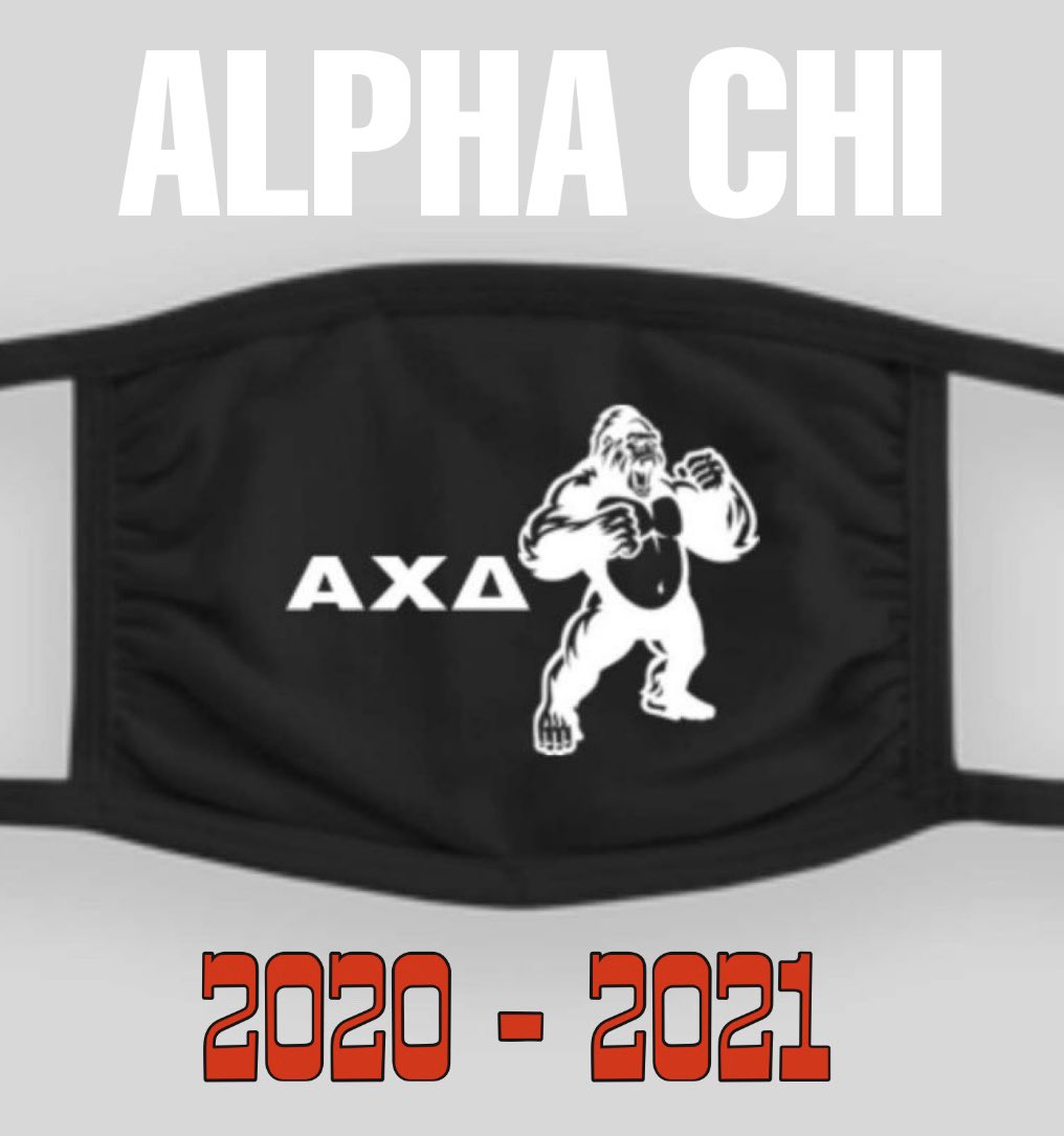 LCU_AXDelta's tweet photo. 2020-2021 ALPHA CHI FACE MASKS AVAILABLE NOW 💫 $10 DM US FOR MORE INFORMATION 🙆‍♂️ #RUSHALPHA https://t.co/oMBCZe9eXq