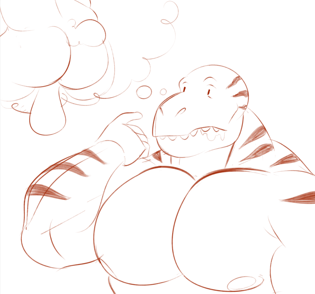 dumb fuckin dino always thinking of what to snack on next @JurassicMuscle