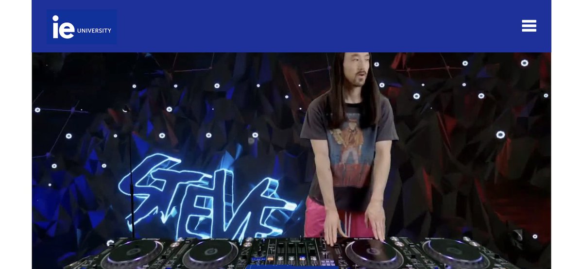 Pretty cool live virtual graduation show for IE. <a href="/IEuniversity/">IE University</a> <a href="/IEbusiness/">iebusiness</a> <a href="/steveaoki/">Steve Aoki</a>