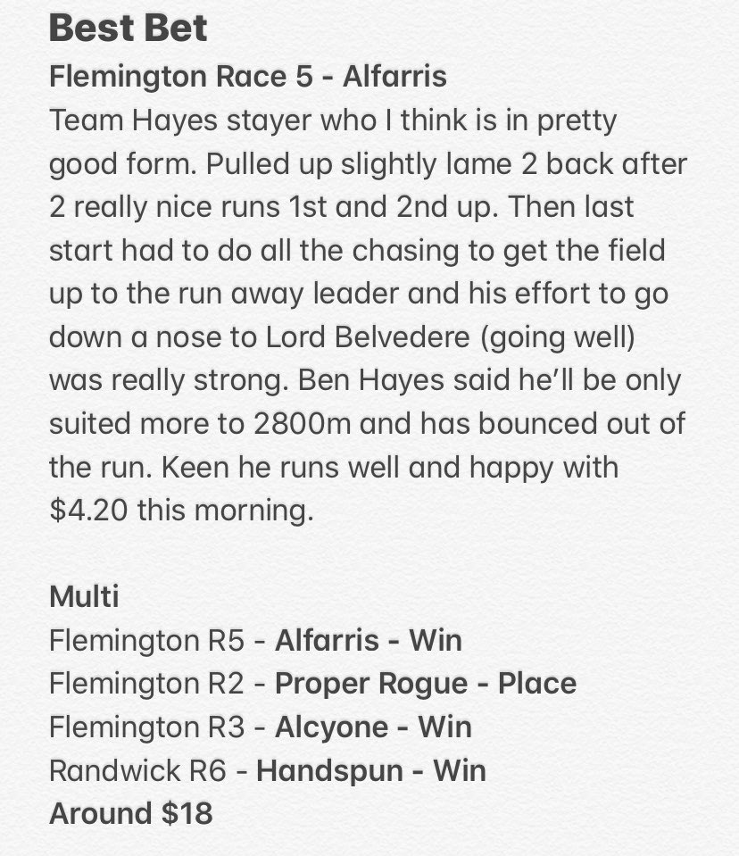 tetleys_tips's tweet photo. Saturday July 18th ❄️❄️❄️
Proper winter off season fields with not a lot of quality around but there is still winners to be had as I try to make it strong back to back weekends. #flemington #randwick 
#bestbets #winners #getaroundhim #horseracingtips 🍻🐎🐎🐎🐎🍻 https://t.co/Yo6kHmY8pR