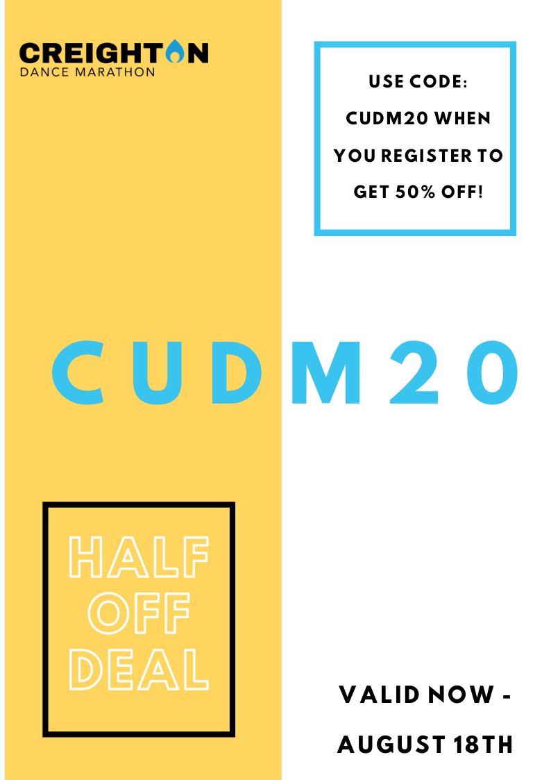 CreightonFTK's tweet photo. New half off deal until school! https://t.co/TbVYbeQh7r