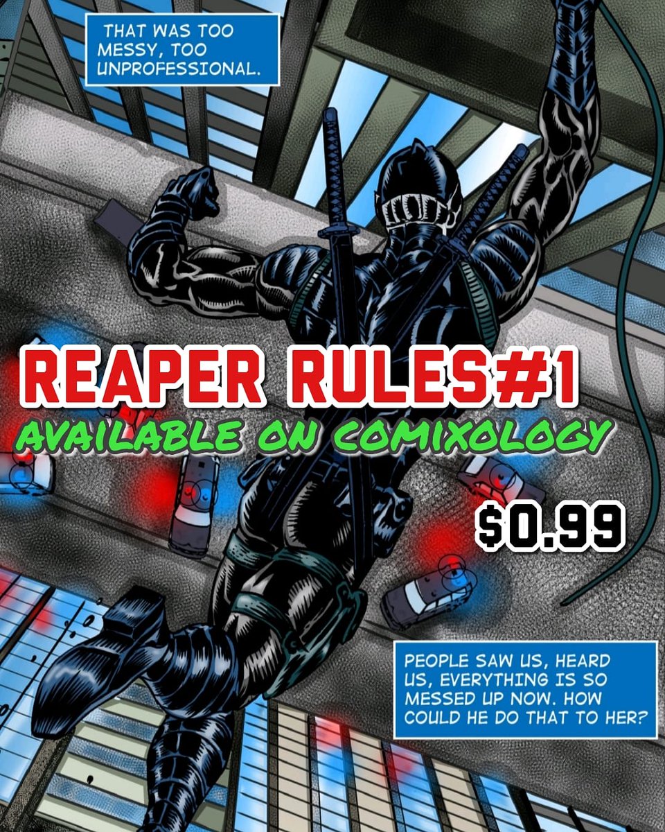ComicsBloody's tweet photo. Reaper Rules #1 $0.99 Available on @comiXology https://t.co/FSjNFasVRq https://t.co/yxTFNkfmSm