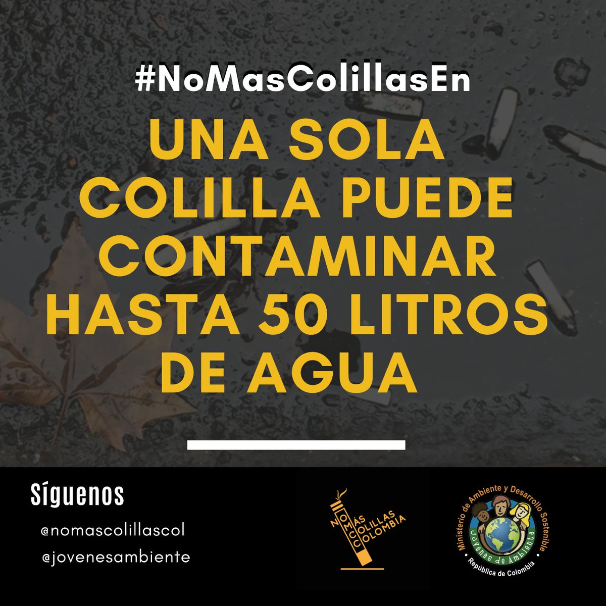 rnjaHuila's tweet photo. Cuentanos dónde no quieres ver más colillas con el #NoMasColillasEn  Etiquétanos @jovenesambiente y @nomascolillascol https://t.co/l23k4PrACi