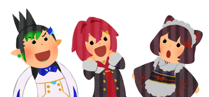 いらすとや風3BK描いたらいいかんじにできた 