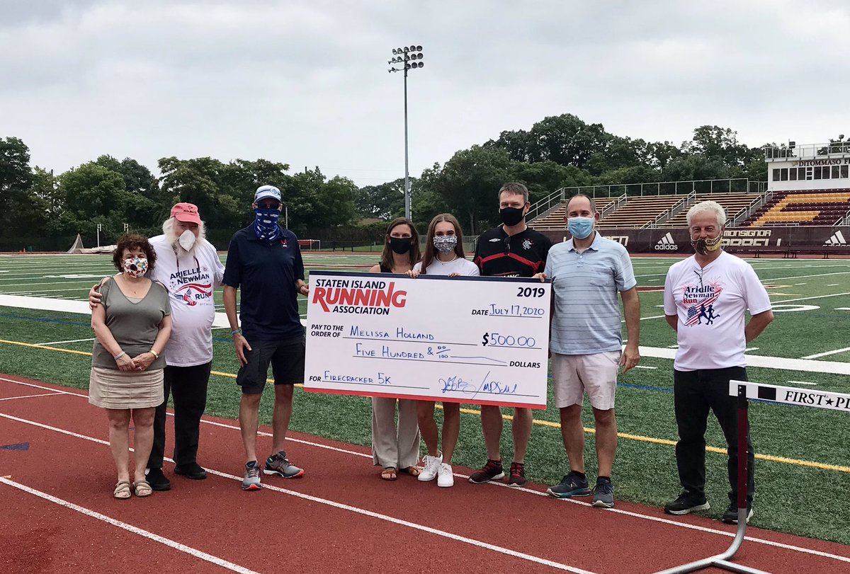statenislandrun's tweet photo. SIRA is thrilled to donate the proceeds from #StatenIsland #Firecracker5K to support @BOLDNDSI &amp; #ArielleNewman Scholarship recipients @NDAStatenIsland seniors #JuliaDurkin &amp; #MelissaHolland. Thanks to all sponsors, runners &amp; walkers for making this possible #StatenIslandRunning https://t.co/8qRI8hjkyZ