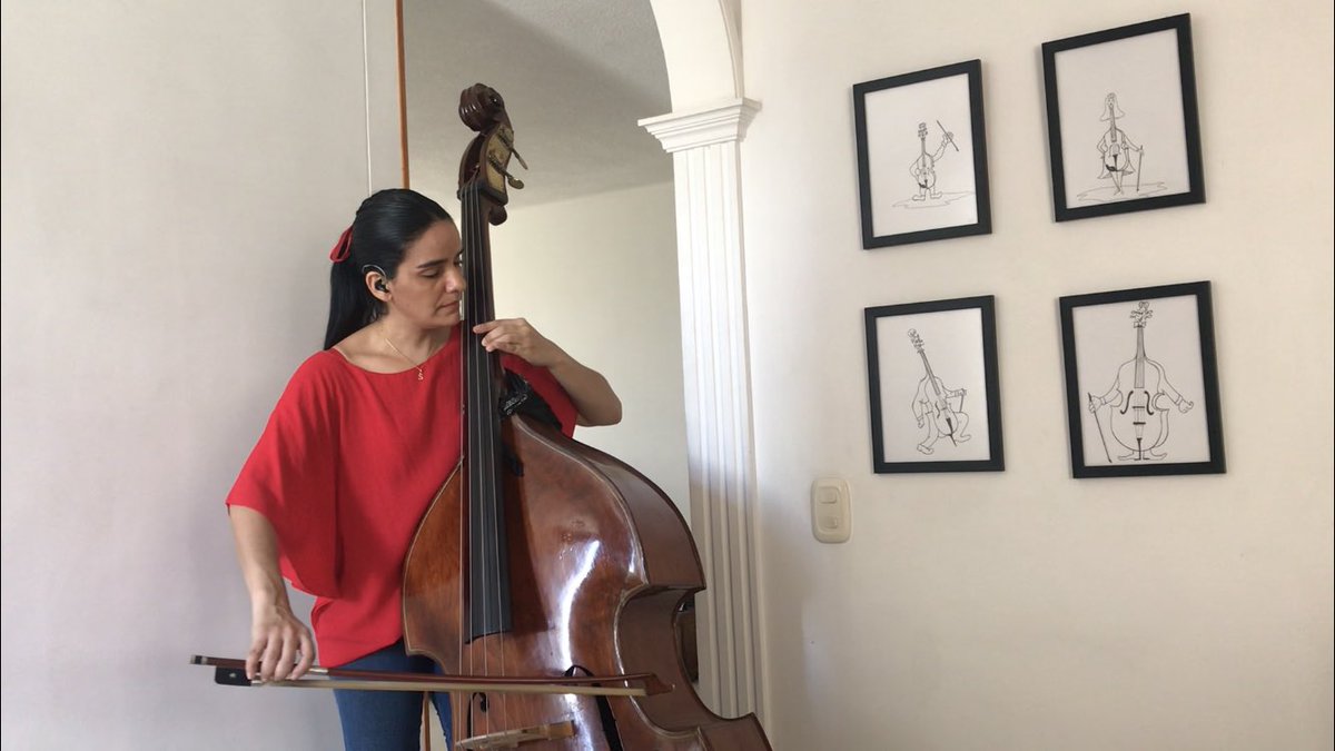 sarlikat's tweet photo. Estamos, seguimos... Música, siempre Música! #RecMode #GAD #VirtualBassEnsemble https://t.co/mdgqINjSWr