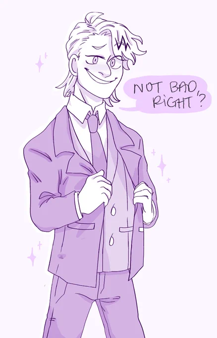 Fourth place prize for the art raffle for @wrenfengtianshi who wanted Shinsou mesmerized by a well dressed Kami! #shinkami #bnha #mha 