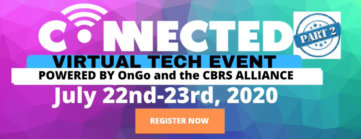 connectedremag's tweet photo. Don't Miss Out on the #ConnectedVirtualTechEvent on July 22-23. Hear great panels, visit booths in the exhibit hall and network in the lounge with commercial real estate and wireless professionals. Click here to register: https://t.co/lF5lGrhamw https://t.co/6TjGfl8Ntf