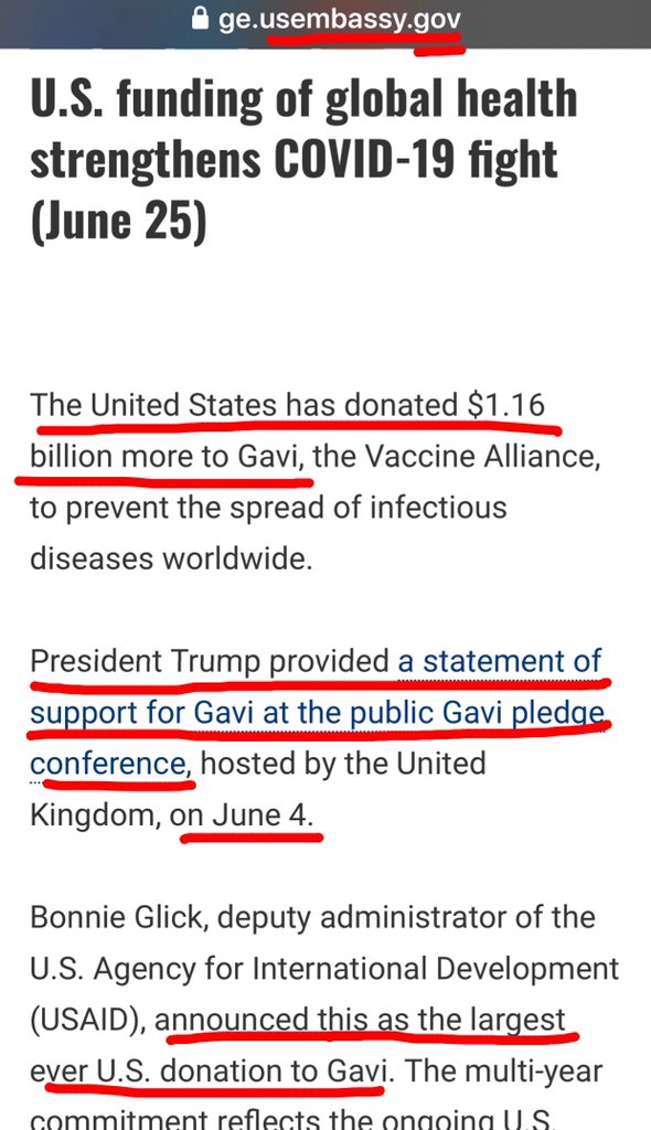 8  #Trump has partnered with the  #GatesFoundation controlled  #GAVI by donating 1.16 BILLION to them for  #COVID  #vaccines Gates’ goal: Zero co2Objective 1: Reduce pop via vaccines Now Gates has his support for moving toward zero co2 & population reduction via the  #POTUS