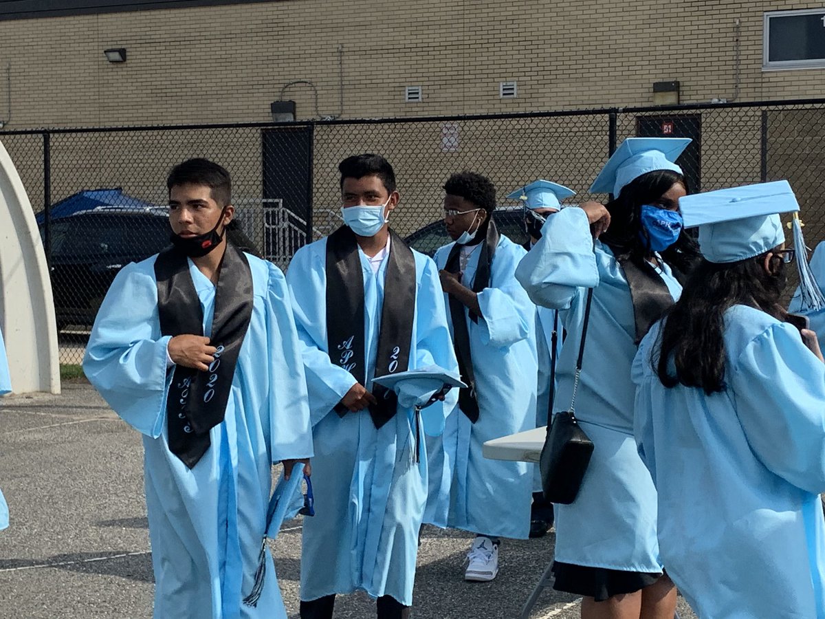 Asbury_ParkSD's tweet photo. It’s time...APHS Class of 2020 Graduation! @APSuperGray @APDirCI_ERuiz @kmhesq07 @AsburyParkTV https://t.co/lpiXRmR0OX