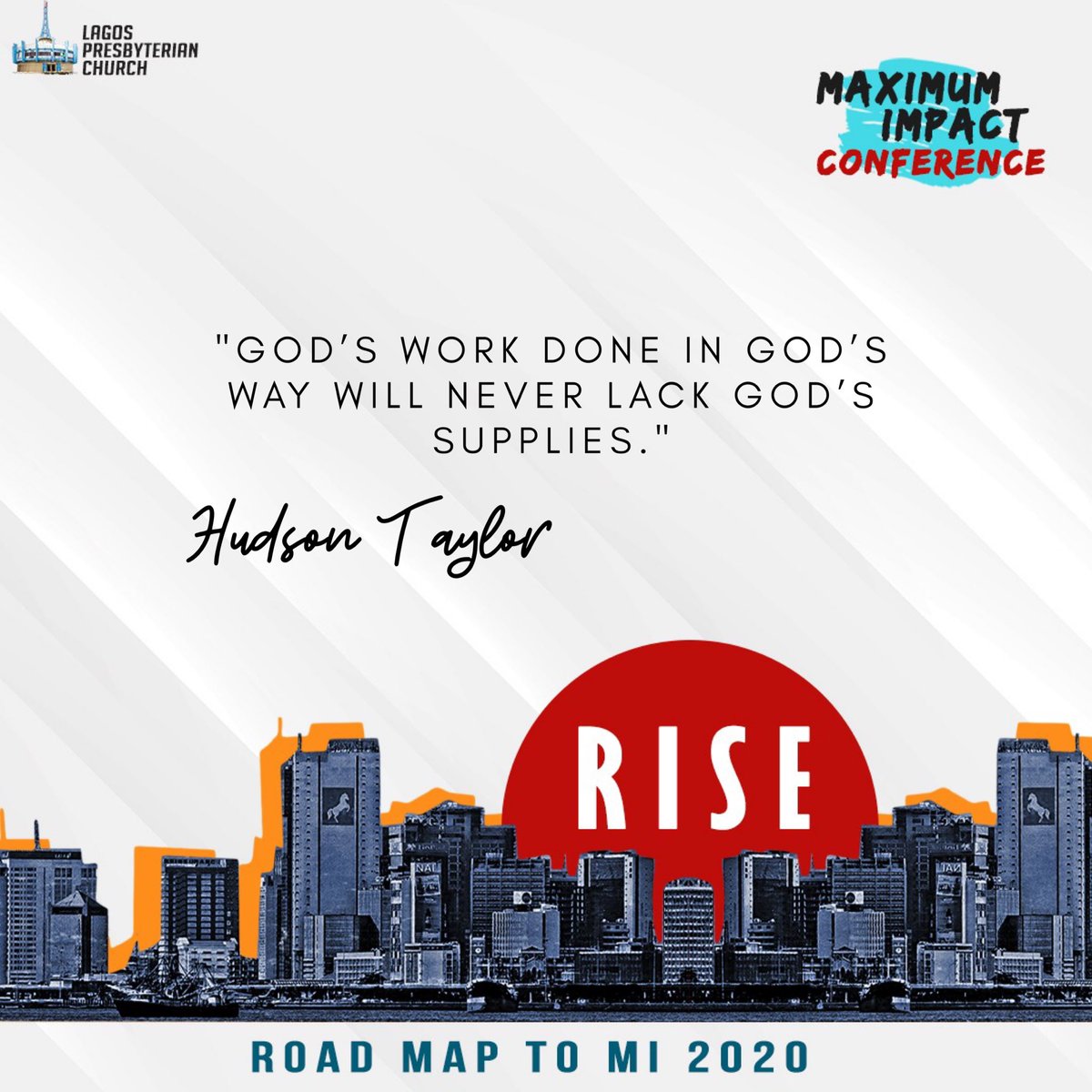 lpcpypan's tweet photo. “God’s work done in God’s way will never lack God’s supplies.” - Hudson Taylor
#inspiration #motivatedtolead #maximumimpact2020 #maximpact20 #mi2020 #borntolead #supply #supernaturalsupply #kingdomsupply #kingdomofGod #strengthandweakness #glorytoGod #aspiringleaders #maxlucado https://t.co/13aIQlBZeX