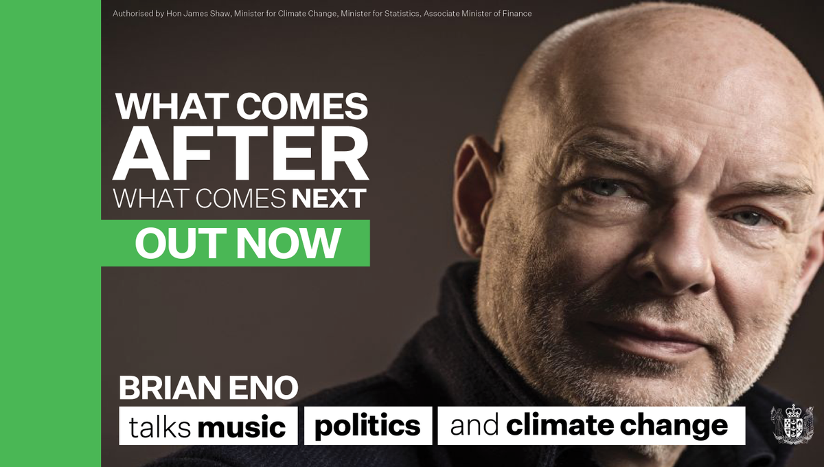 jamespeshaw's tweet photo. 🎙 New episode out now. This week I catch up with the one and only Brian Eno!  It was a real privilege to spend some time talking to Brian about the role art can play in helping us understand and tackle climate change.  This is one not to be missed. https://t.co/ad31SFVOA5
