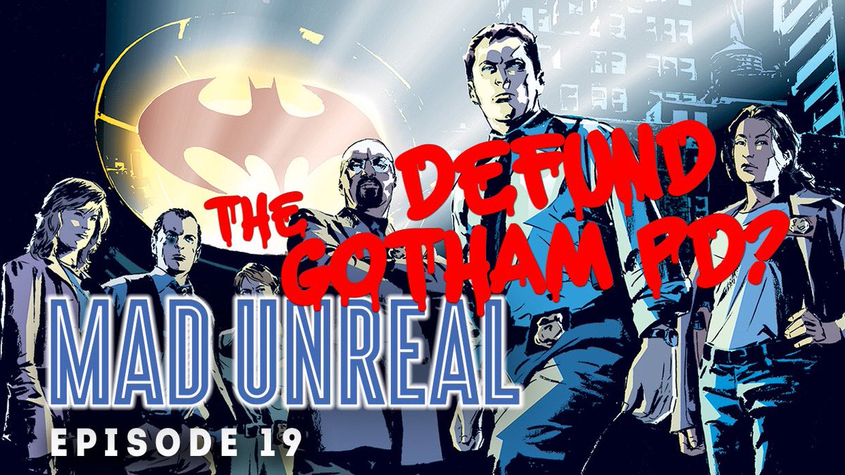 IsaacPerry's tweet photo. NEW EPISODE: #MADUNREAL Podcast #19 - Defund the #GothamCity Police?

We examine #HBOMax’s upcoming #Gotham PD-focused #Batman series in the context of #BlackLivesMatter. Will this be more #copaganda? Or will @mattreevesLA &amp; #DC go deeper?

Listen here: https://t.co/OZCSE8O7a6 https://t.co/FnL0iTb7Mo
