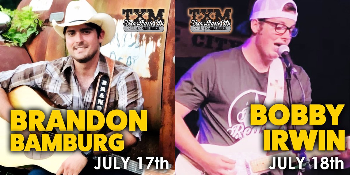 cannerylindale's tweet photo. 🎸LIVE MUSIC WEEKEND🎸 at Texas Music City Grill &amp; Smokehouse! Lineup Below 👇
🎼Tonight: #BrandonBamburg
🎼Saturday 17th: #BobbyIrwin
#TheCanneryLindale #TXM #livemusic #music #dance #nightlife #food #bar #show #songwriter #concert #liveperformance #liveshow #tour #drinks https://t.co/cpFxv3RkBR