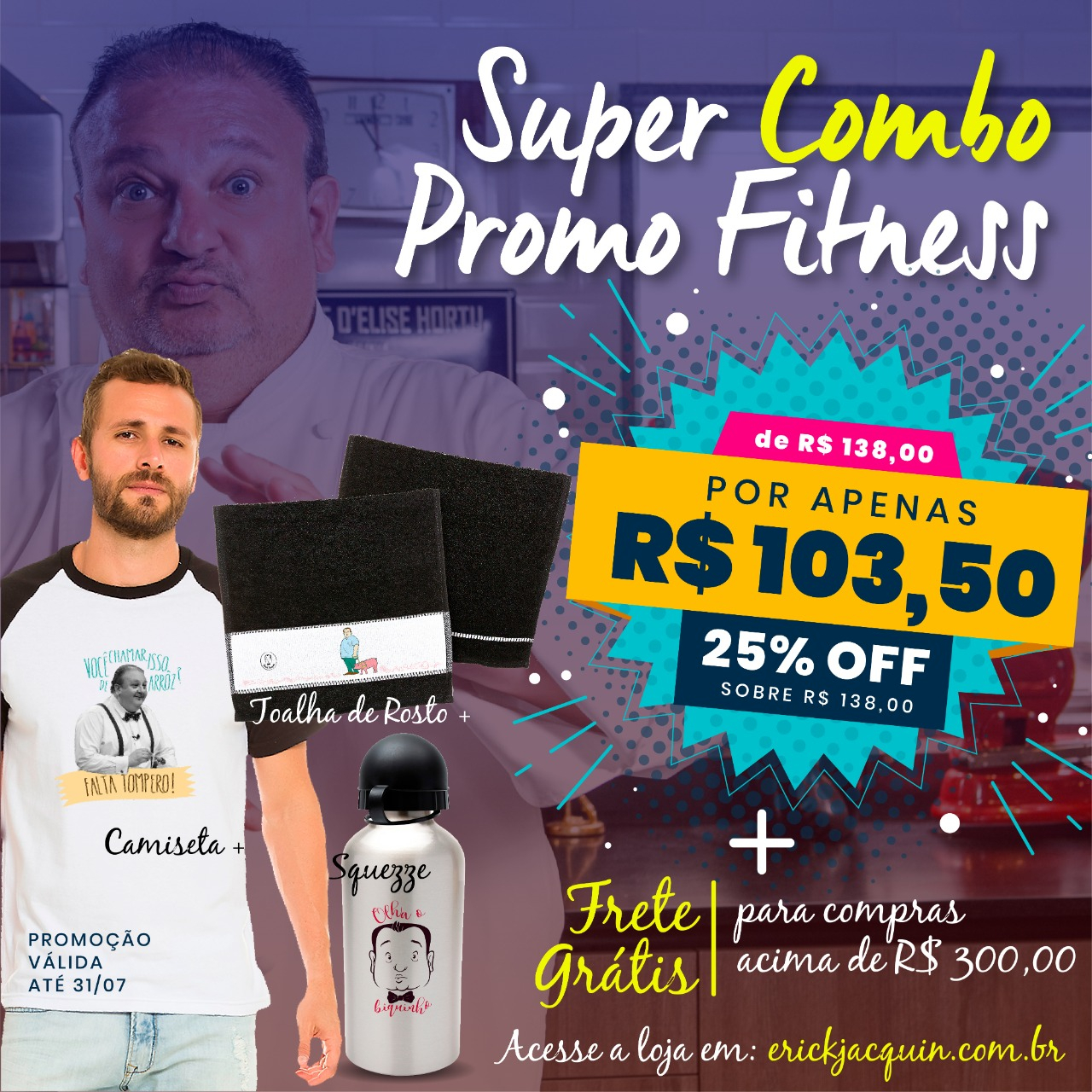 Erick Jacquin on X: Tem promoção de combo #fitness na minha loja. Não seja  a vergonha da profission:  #erickjacquin #tompero   / X