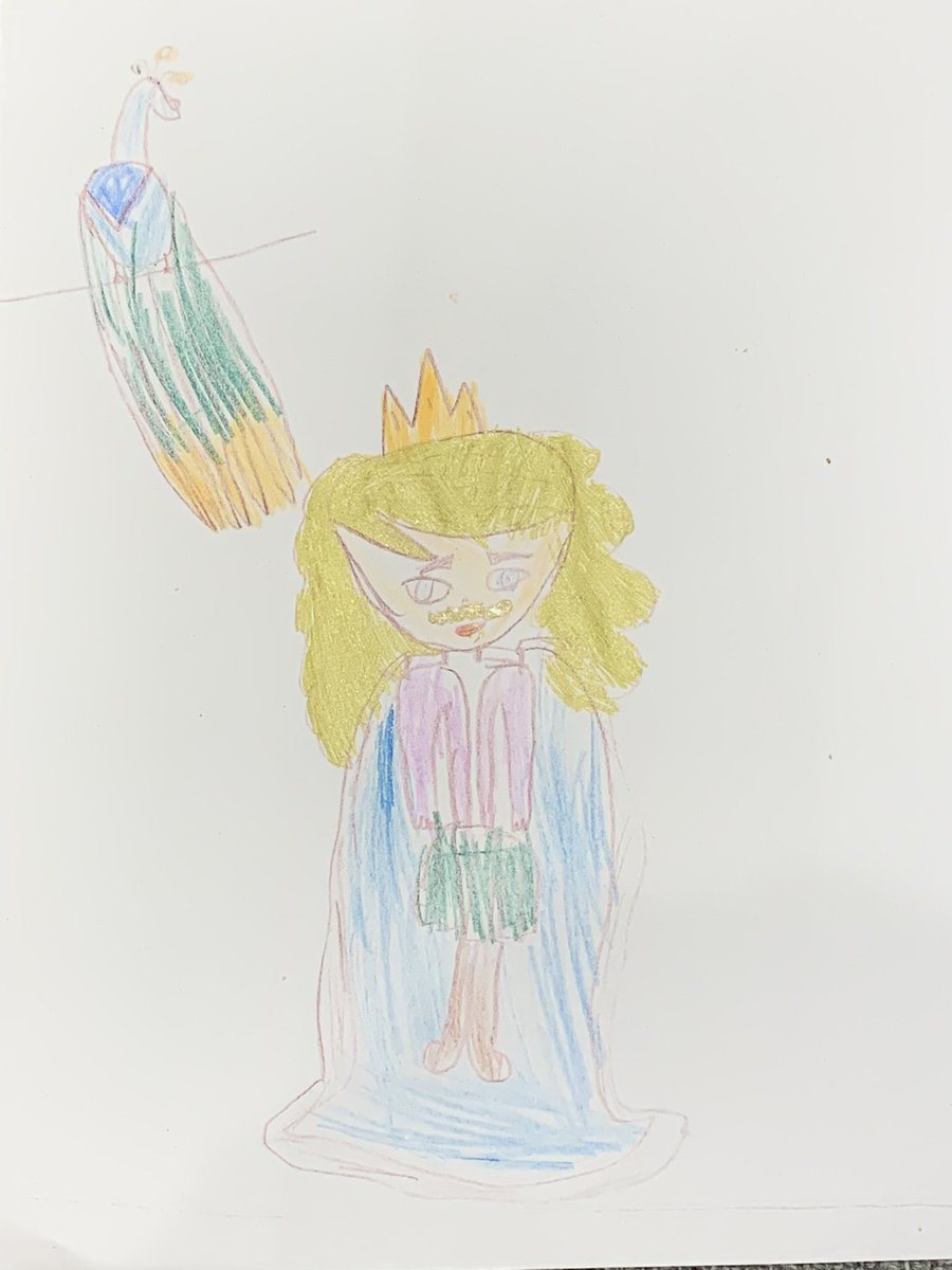 Caco29820's tweet photo. We missed the 6pm deadline to enter the competition by thinking it was midnight 😭 but my daughter has worked so hard to get her drawings ready. Really proud of her 🤩 @jk_rowling @TheIckabog #theickabog https://t.co/TjTs8HUYDd