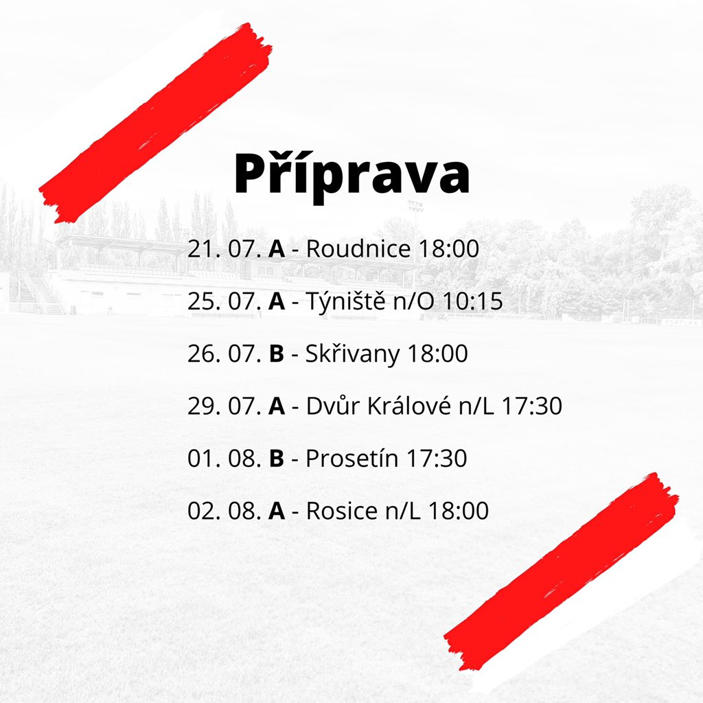 fc_slaviahk's tweet photo. V úterý 14. července jsme úspěšně zahájili letní přípravu a tady je přehled zápasů, které nás během tohoto období čekají 👇 https://t.co/3Ge15e4aE6