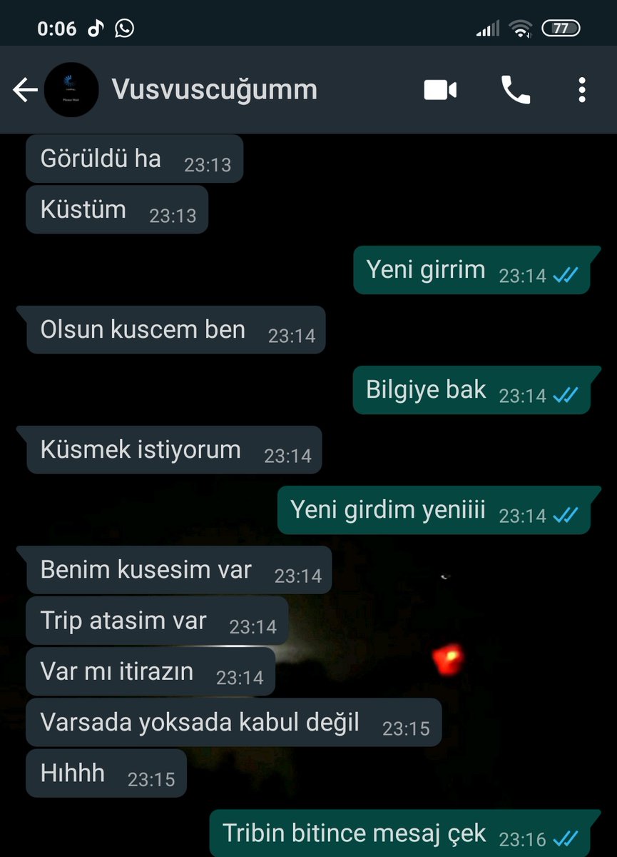Bundan sonra böyle hiiç trip çekemem bitince mesaj çekersiniz