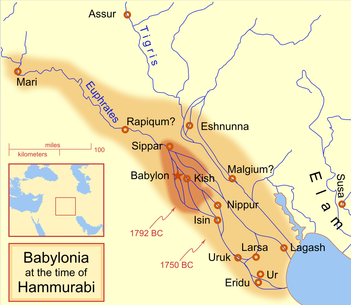 First, for those that don’t know, King Ḫammurabi, sometimes you will see Ḫammurapi or even 'Ammurapi, was the sixth and most famous Amorite king of Babylon, who ruled from ~1792-1750 BCE (almost 3,800 years ago). (The Amorites a neighboring semitic speaking people to Babylon)