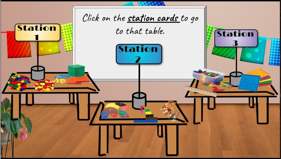 SabrinaMcD's tweet photo. Who says we can't do station rotations in #EMpowered20? @Cbustamante2222 is a #GoogleSlides magician! @krausecenter @KCImaths #KCImath https://t.co/oSQp4xr6ia