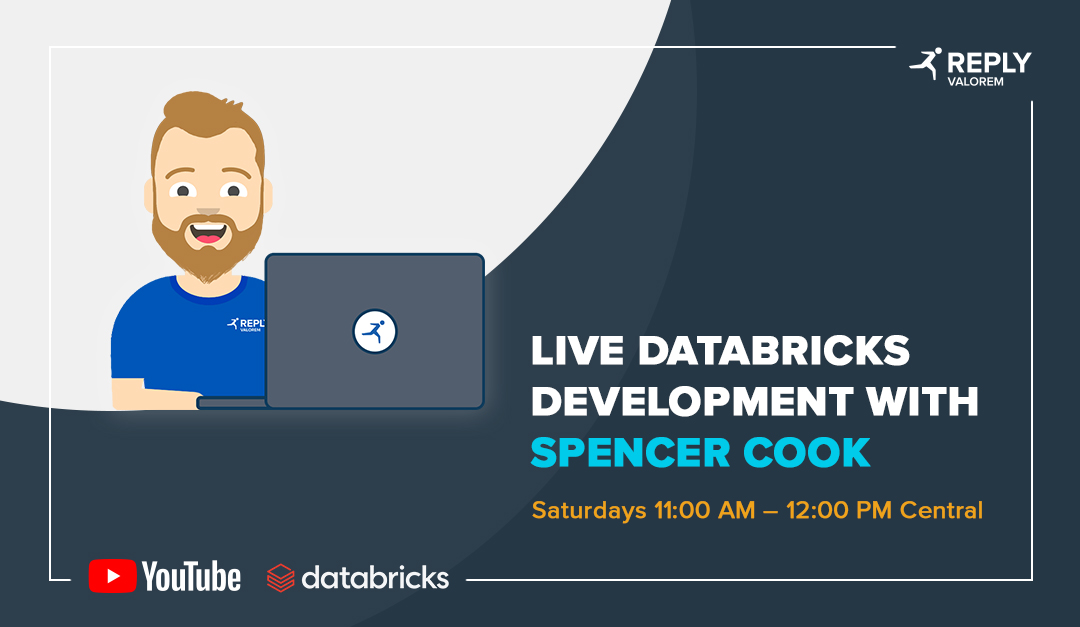Valorem's tweet photo. https://t.co/pQUVN2wlcP?
Spencer continues his @databricks live stream this weekend on the Valorem YouTube channel covering @MSPowerBI and Data Lakehouse connections, gold zone views and exploratory analysis. Tune in at 11am CST tomorrow! 

#databricks #databrickschampion https://t.co/3YcBqKIeA2