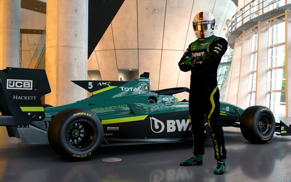 TomP1Bellingham's tweet photo. Seb in green 💚

Vettel Aston Martin concept for #GTSport https://t.co/kdlkWQO6aY