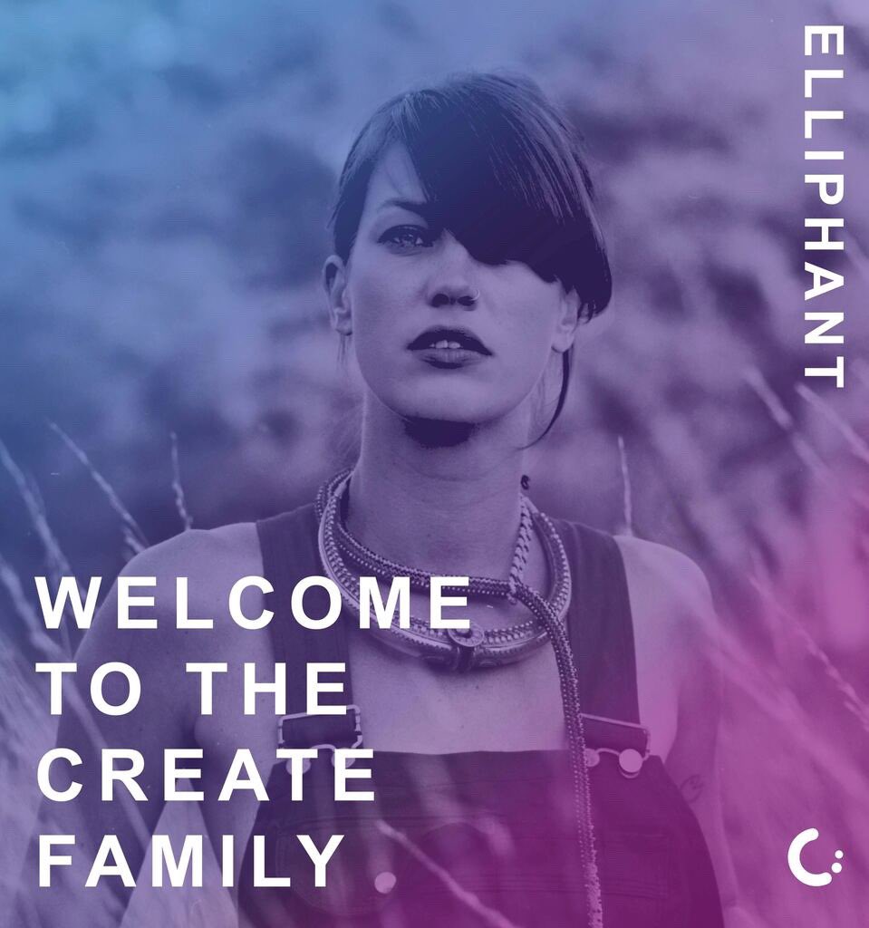 We're so excited to welcome @elliphantmusic and her new baby to the Create family! It has been four years since she released her last album and we can't wait to show you what's in store. Get ready for more to come! ##elliphant #newmusic #CreateFam