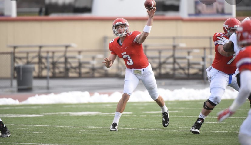 CasciolaDante's tweet photo. Thankful to receive an offer from the University of Dayton! Thank you to @Coach_TO for this opportunity! 🔴⚪️
@BigDubFootball @coachcaponewhs 
@JimCollins_FB @QBC_Charlotte https://t.co/DAcBGqa1KW