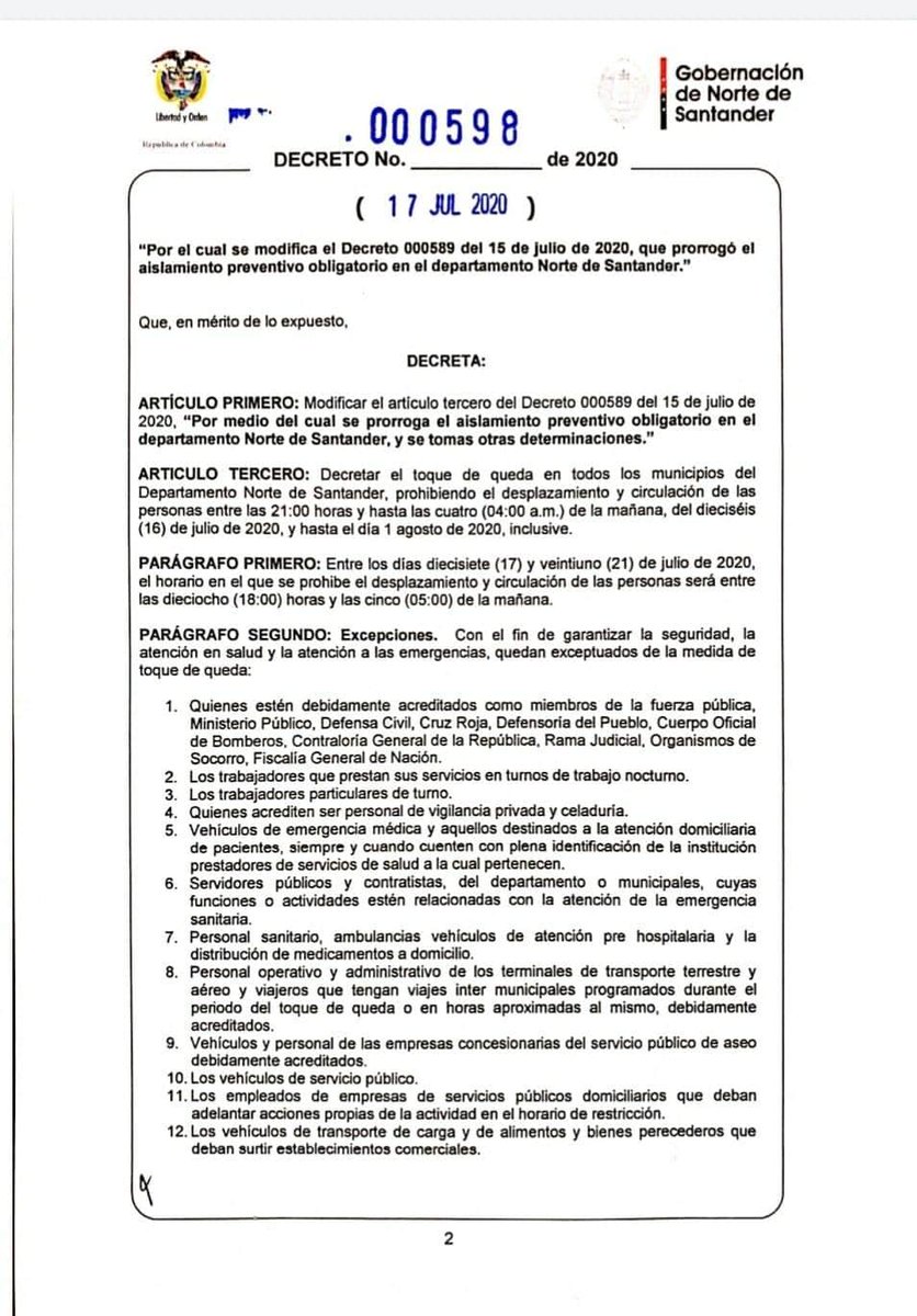 Cucuta24Horas's tweet photo. @CuadrosFJ @ingjairoyanez Medida anunciada por la @GoberNorte https://t.co/t5c8g2Lt3f