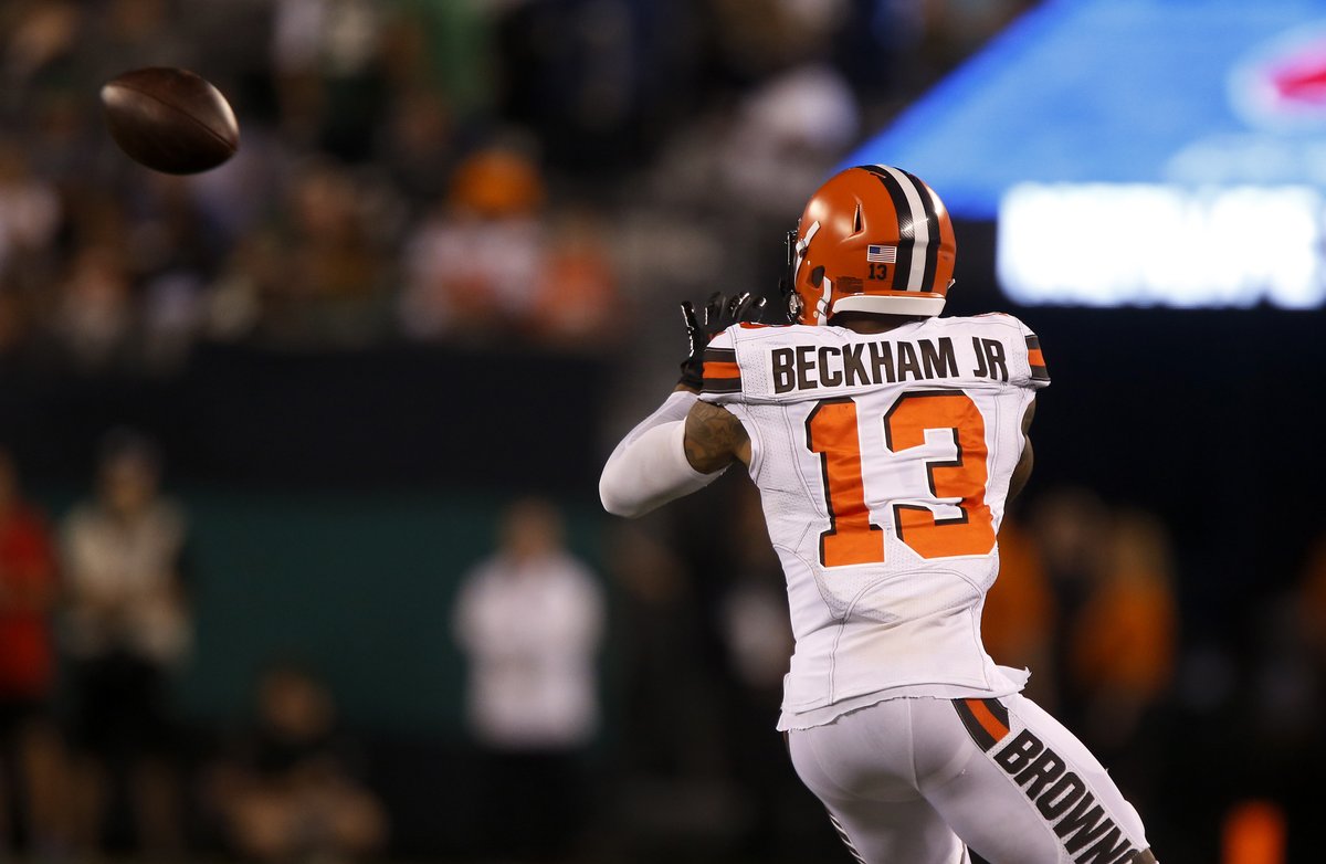 CBSSportsHQ's tweet photo. Don't sleep on Odell Beckham Jr.'s production ⬇

@obj ranks among WRs since 2014:

Receptions      464   (9th)
Receiving yds 6,511 (6th)
Receiving TD    48  (T-3rd)
Yds/game        86.8  (4th)

Add 5 1,000-yard seasons in 6 years there too https://t.co/W30LlWGKk7