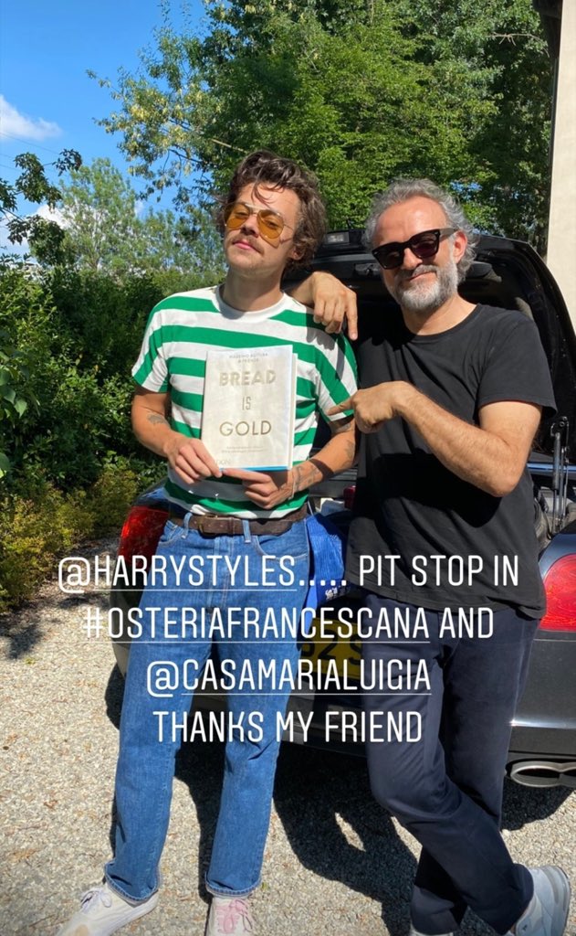 TheHarryNews's tweet photo. Harry via massimubottura Ig story! https://t.co/VFDyH5Xdyh