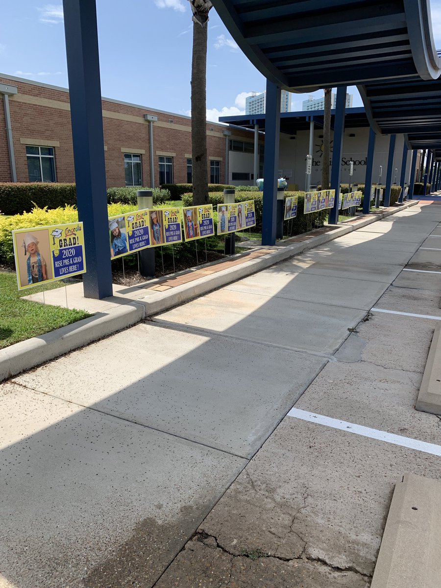 Setting up to celebrate our 2020 Rise Graduates with our Graduation Car Parade! #risehouston #tchpeople #theriseschool