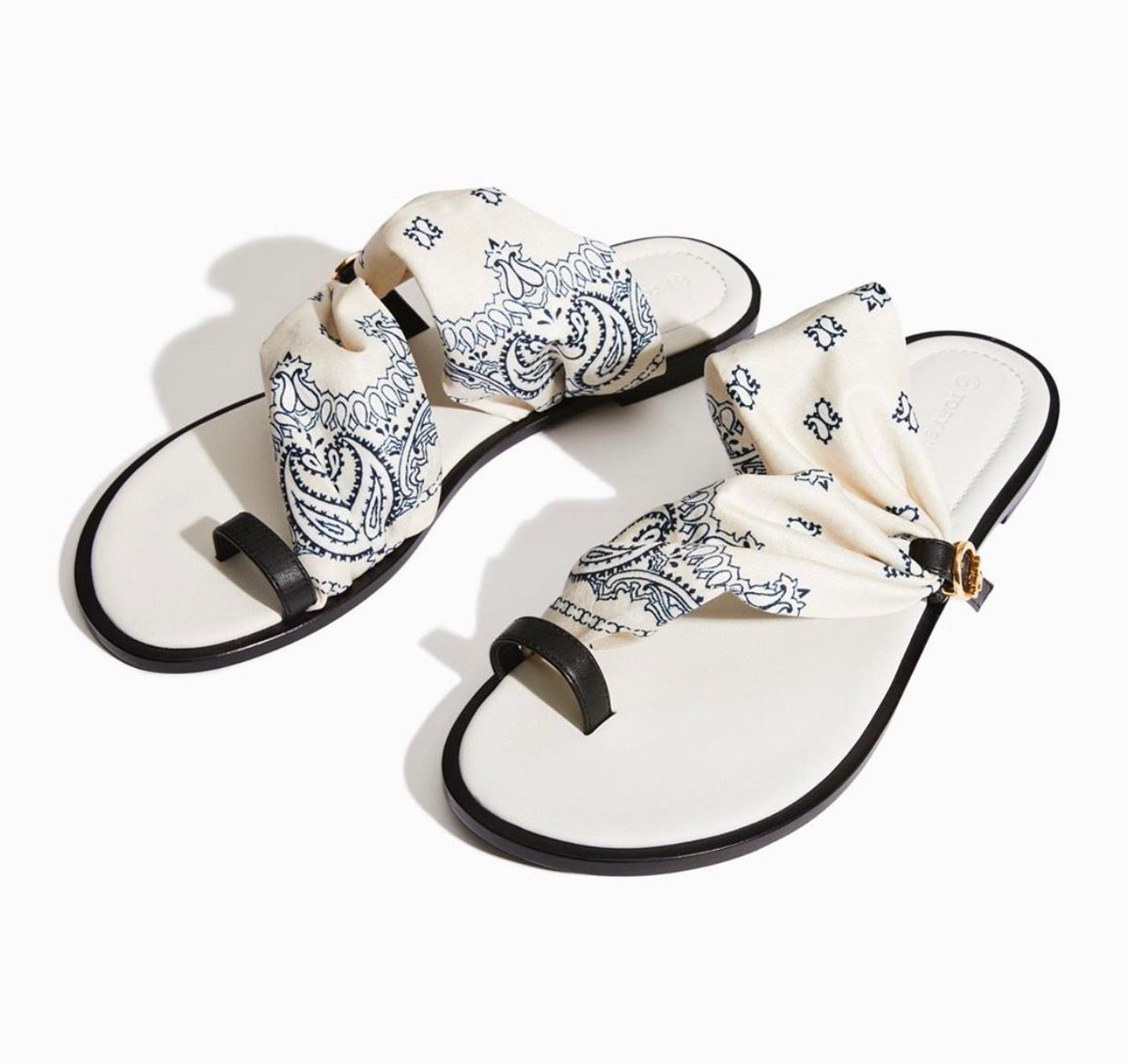 White Tory Burch Miller Scarf Sandal Miller Scarf Sandal Tory