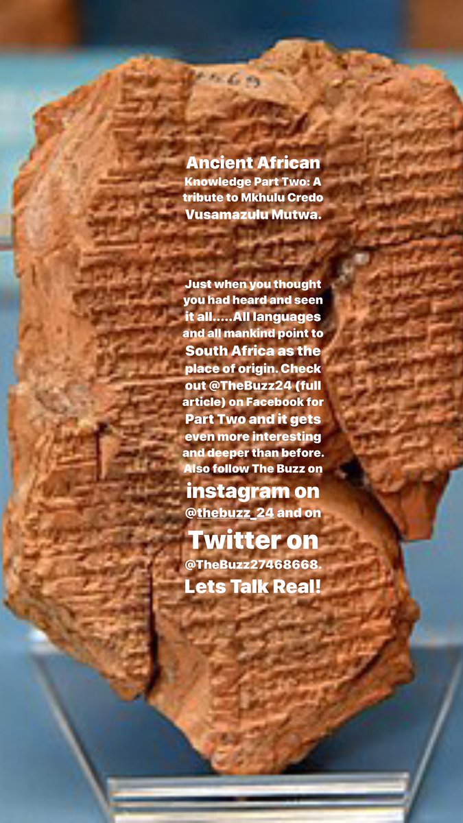 TheBuzz27468668's tweet photo. Ancient African Knowledge Part Two: A tribute to Mkhulu Credo Vusamazulu Mutwa. 

Check out @Thebuzz24 on Facebook for Part Two and it gets even more interesting and deeper than before.Follow The Buzz on instagram on @TheBuzz_24 and on Twitter on @TheBuzz27468668. Lets Talk Real! https://t.co/Htm4ZnyIaP