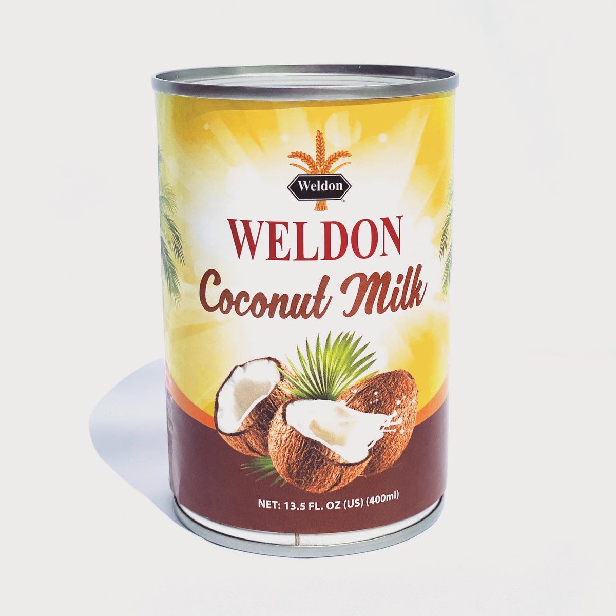 •Weldon Coconut Milk•

⚪️ Coconut Milk is not the juice found inside a coconut, but the diluted cream pressed out from the thick, white flesh of a well-matured coconut. 

⚪️ Our Weldon Coconut Milk is ideal for puddings, desserts, rice, cakes, exotic dishes,curries &amp; beverages