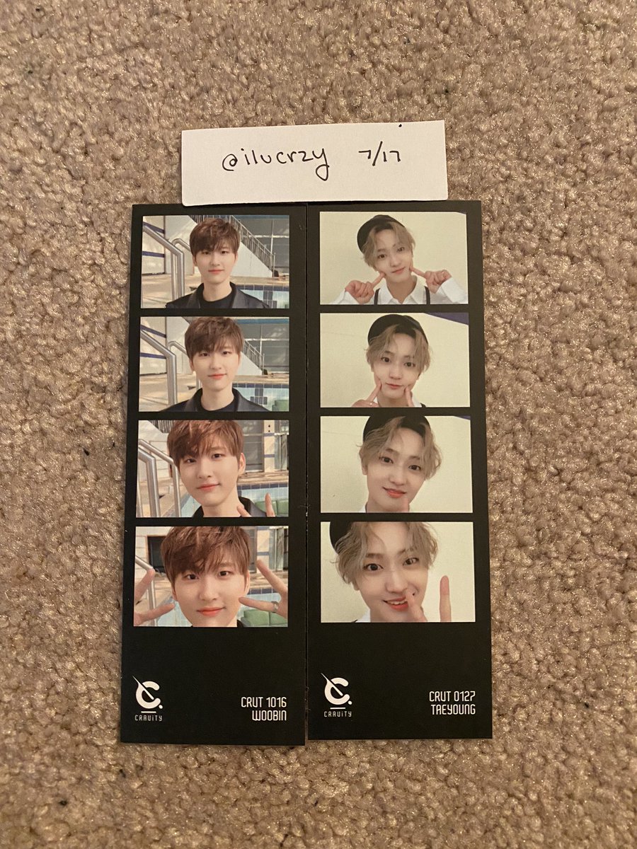 junkimyun's tweet photo. WTT CRAVITY hideout: remember who we are

have: woobin and taeyoung 4cut long
starship postcard minhee woobin taeyoung

want: seongmin and wonjin 4cut
allen seongmin hyeongjun postcard

US only 

#cravity #cravitytrade @CRAVITYtrades @kpoptradeusa @kpopthriftshop https://t.co/HJk4eg8hi0