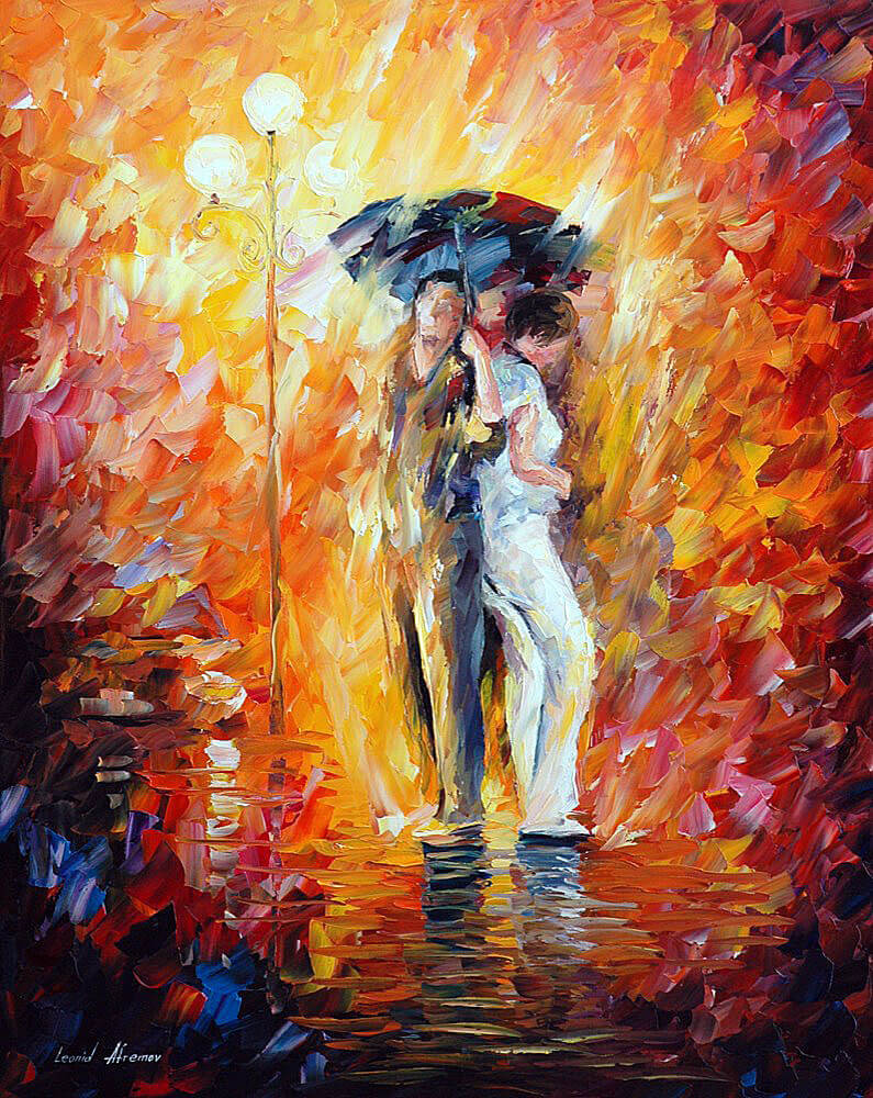 barber_ev's tweet photo. Under One Umbrella by Leonid Afremov https://t.co/KpYA4O5Off https://t.co/W5M6SxyWzS
