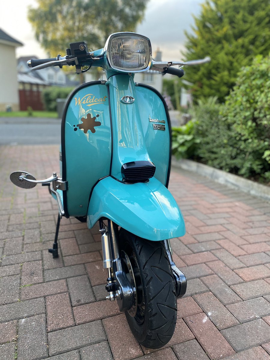 robert2burns's tweet photo. Love this scooter... the scooter I’ve owned the longest... it’s changed lots over the years... still an absolute joy to ride... #lambretta #rt230 #afnsc #2strokefullthrottle #scootering https://t.co/NMkEOEqwmS