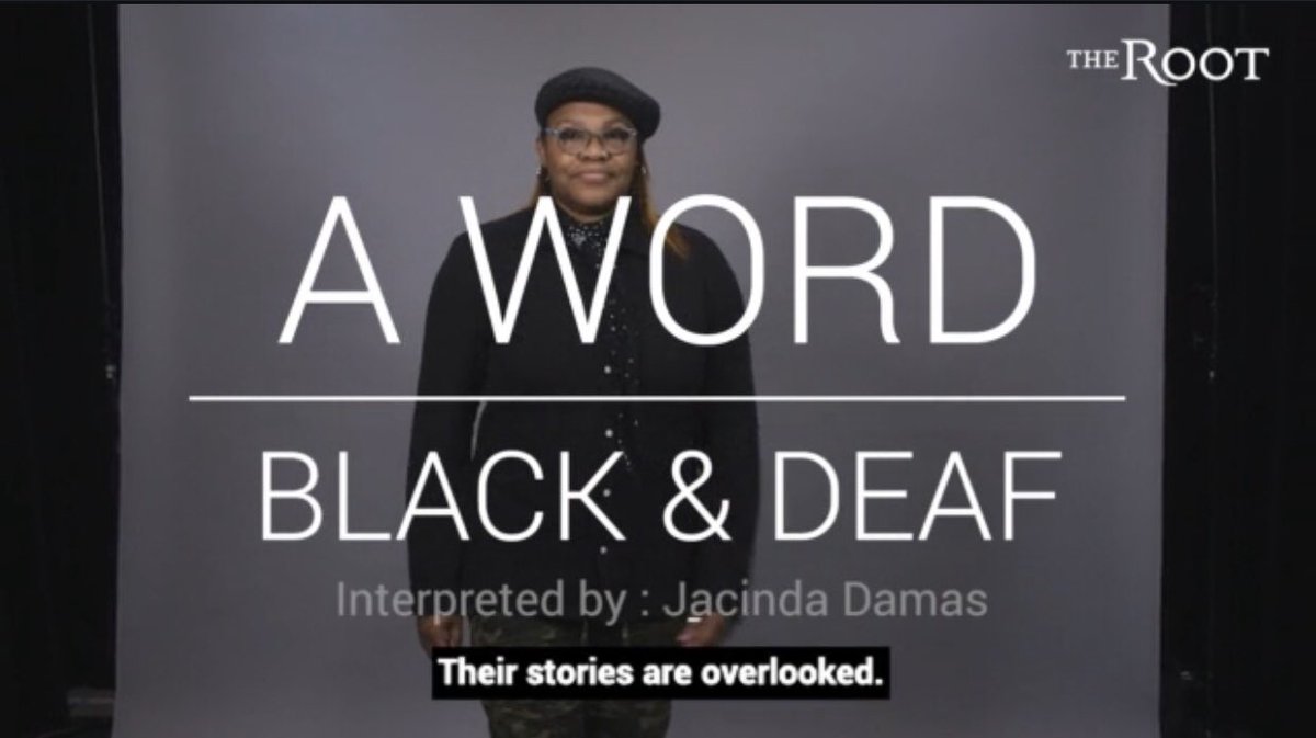 DeafShowRunner's tweet photo. Got words from The Root today that my interview is scheduled to go live on Wed, July 22. Here’s a sneak peak still. #DeafTalent™ #JadeBryan #DeafTalentCampaign #BlackDeafTalent #TellBlackDeafStories #RepresentationMatters #ElevatingBlackDeafVoices
🤘🏽🎬📺🎭 #TheRoot #BlackandDeaf https://t.co/iMYD16WgQS