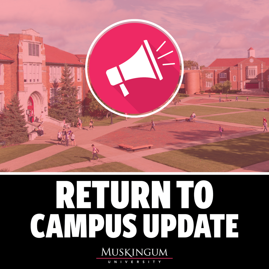 MuskingumUniv's tweet photo. 📢 📢  Attention Muskies: President Hasseler Announces Fall Return to Campus Plan

Check our Return to Campus page for the most current details on what to expect and how to prepare. We can’t wait to see you!!!  https://t.co/Ux1xXYRBMS https://t.co/1n3C6vII7b